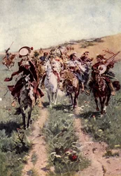 A Cossack wedding procession