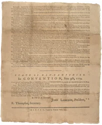 A Declaration of Rights, and a plea of government for the State of New Hampshire, 1779