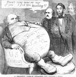 A Frightful Case of Inflation, c.1863