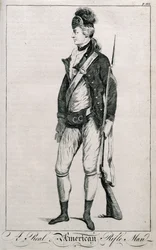 A Real American Rifleman, page 212 from Impartial History of the War