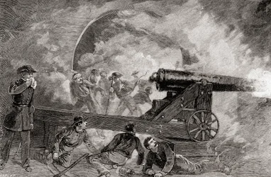 A Casemate During the Bombardment at the Battle of Fort Sumter, April 12