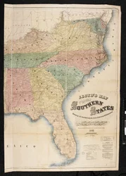 A map of the Southern States of North America
