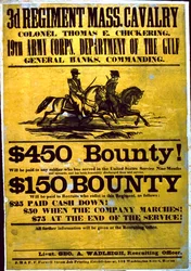 Recruitment Poster for the 3rd Regiment, Massachusetts Cavalry