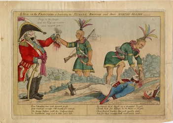 A scene on the frontiers as practiced by the humane British and their worthy allies