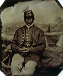 Abraham F. Brown, of the 54th Massachusetts Infantry, c.1863