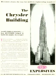 Advertisement Featuring the Chrysler Building