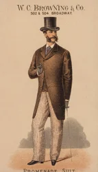 Advertising card for W C Browning & Co, New York