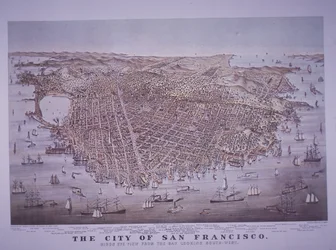 Aerial view of San Francisco, California, USA