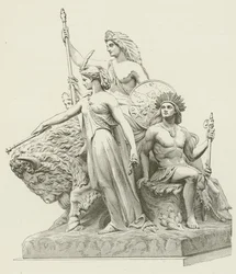 America, from the group in marble by John Bell