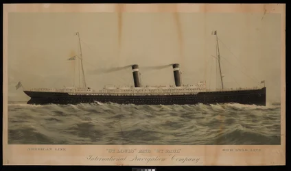 American Line St Louis and St Paul Red Star Line International Navigation Company