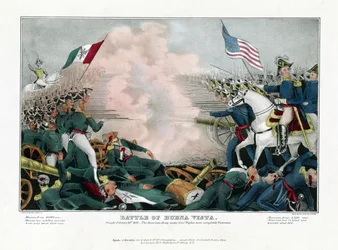 Battle of Buena Vista, Fought February 23rd 1847, the American Army under General Taylor Were Completely Victorious