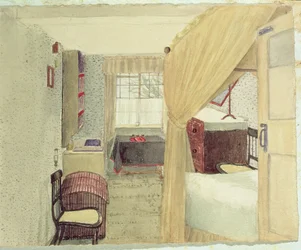 Bedroom Interior in Albany, New York, 1861
