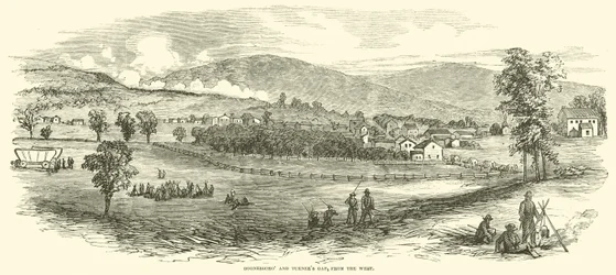 Boonesboro and Turners Gap, from the West, September 1862