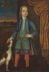 Boy in blue coat, c.1730