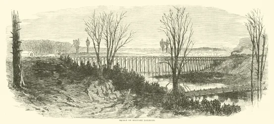 Bridge on Military Railroad, March 1865