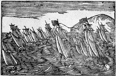 Brilliant Naval Victory, Broadside Illustration