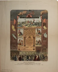 Broadside Regarding Recruitment of African Americans and Celebrating Emancipation in Maryland, Ringwalt & Brown, c.1 November 1864