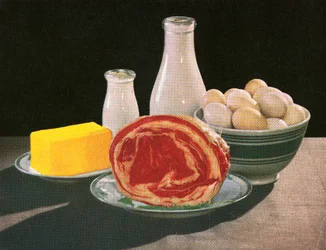 Butter, Milk, Eggs and Beef