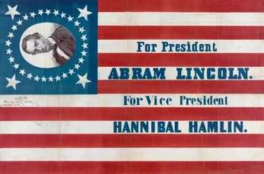 Campaign Flag for Abraham Lincoln