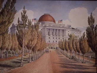 Capitol Building, Washington DC, USA, c.1845