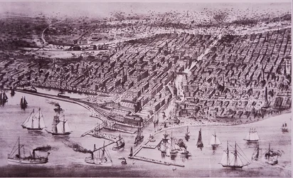 Chicago before the Great Fire of 1871