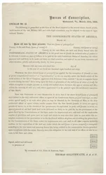 Circular No. 12, a Blank Application for Exemption from Service in the Confederate Army, 24 March 1864