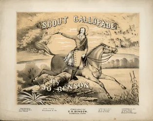 Cover of the Score Sheet for Scout Gallopade, by Jo. Benson, Published by C.D. Benson, Nashville, Tennessee