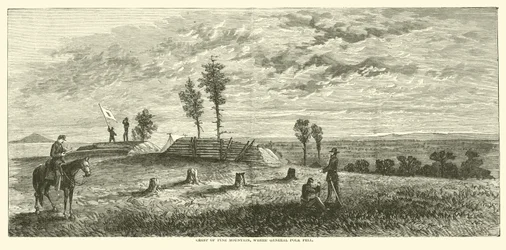 Crest of Pine Mountain, Where General Polk Fell, June 1864