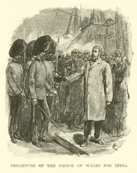 Departure of the Prince of Wales for India