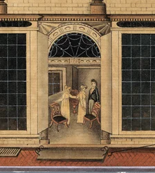 Detail of the Shop and Warehouse of Duncan Phyfe on Fulton Street in New York City