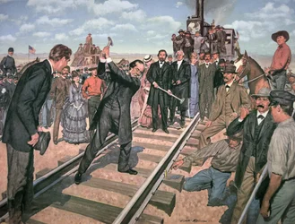 Driving the Golden Spike on 10th May
