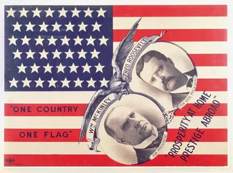 Electoral poster for the American presidential election of 1900