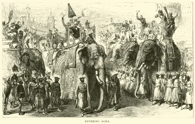 Entering Agra