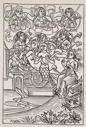 Fay Melusine, from The World Guide to Gnomes, Fairies, Elves and Other Little People by Thomas Keightley, Published 1880
