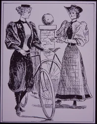 Female Cycling Costume, Showing Girl in Bloomers, New York, USA