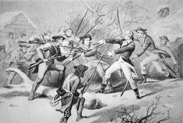 General Anthony Wayne Attempts to Quell a Mutiny of Pennsylvanian Troops from Morristown on New Year