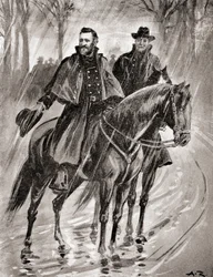 General Grant Reconnoitering in the Rain at Belmont, Missouri, Before the Battle in 1861, from 