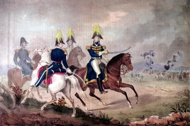 General William Henry Harrison & Staff at the Battle of the Thames in 1813