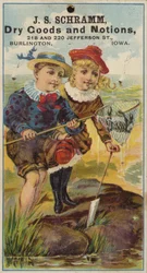 Girl and Boy Crabbing in Rock Pool