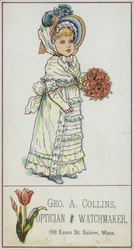 Girl Carrying Bouquet