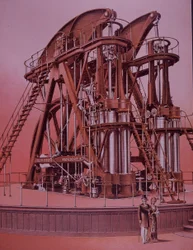 Great Corliss Steam Engine at Philadelphia Exhibition