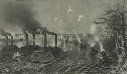Gun and Mortar Boats on the Mississippi, c.1878