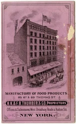 H.K. & F.B. Thurber & Co. Trade Booklet, Verso