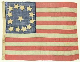 Handsewn Flag with Thirteen Stars