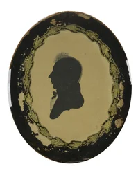 Hollow-cut Silhouette of a Man