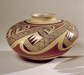 Hopi Bullware jar, from Arizona