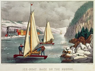Ice-Boat Race on the Hudson