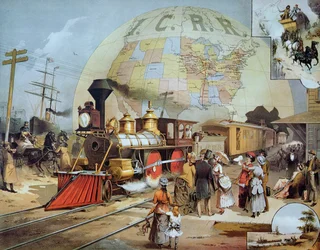 Illinois Central Railroad, c.1886