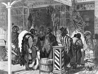 Indians Trading at a Frontier Town, from 