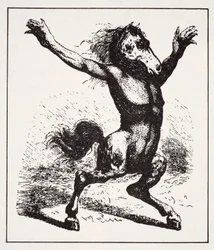 Kelpie Water Demon, from The World Guide to Gnomes, Fairies, Elves and Other Little People by Thomas Keightley, Published 1880